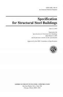specification for structural steel buildings 2010