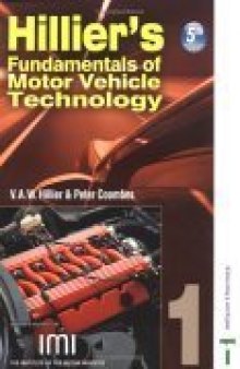Hillier's Fundamentals of Motor Vehicle Technology (Book 1), 5th Edition