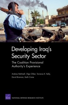 Developing Iraq's Security Sector: The Coalition Provisional Authority's Experience