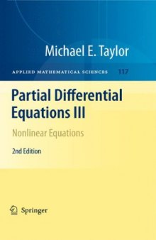 Partial Differential Equations III: Nonlinear Equations