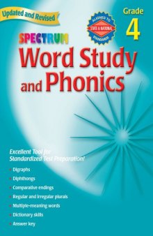 Spectrum Word Study and Phonics, Grade 4