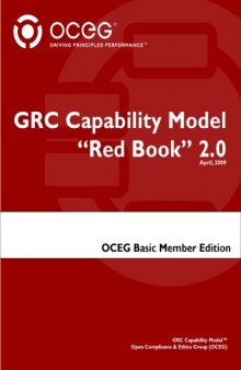 GRC Capability Model. ''Red Book'' 2.0 (April, 2009)