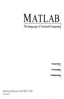 matlab - the language of technical computing