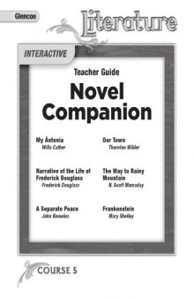 NOVEL COMPANION Course 5 ( Teacher Guide) (Grade 10)