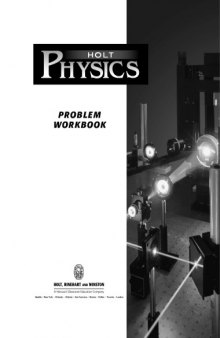 Holt Physics : Problem Workbook with Answers