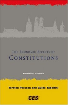 The economic effects of constitutions: Munich lectures