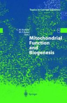 Mitochondrial Function and Biogenesis