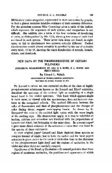 New Data on the Phosphorescence of Certain Sulphides (1916)(en)(4s)