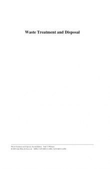 Waste Treatment and Disposal, Second Edition