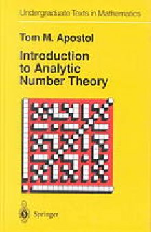 Introduction to analytic number theory