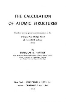The calculation of atomic structures