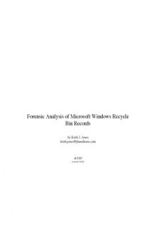 Forensic Analysis of Windows Recycle Bin Records