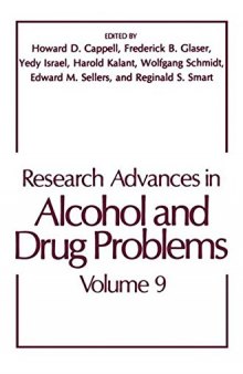 Research Advances in Alcohol and Drug Problems