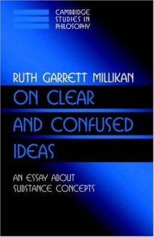On Clear and Confused Ideas: An Essay about Substance Concepts