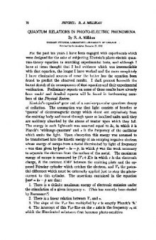 Quantum Relations in Photo-Electric Phenomena (1915)(en)(6s)