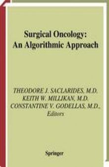 Surgical Oncology: An Algorithmic Approach