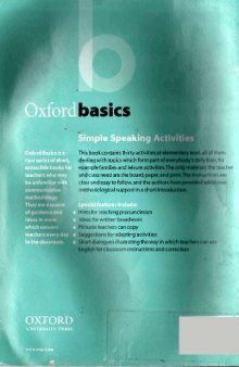 Oxford Basics Simple Speaking Activities (vh)