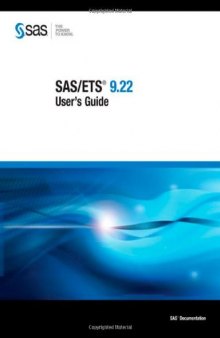 SAS Ets 9.22 User's Guide  4 Volume Set