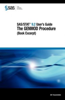SAS STAT 9.2 User's Guide: The GENMOD Procedure (Book Excerpt)