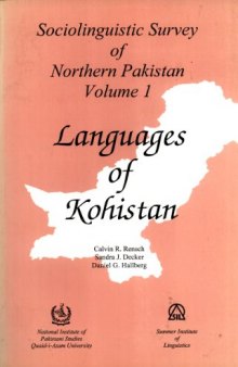 Languages of Kohistan (Sociolinguistic Survey of Northern Pakistan, 1)