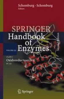 Springer Handbook of Enzymes: Class 1 · Oxidoreductases VII EC 1.4