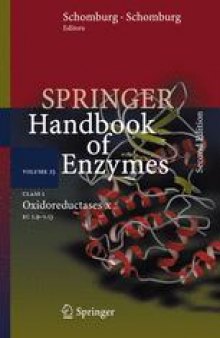 Springer Handbook of Enzymes: Class 1 · Oxidoreductases X EC 1.9–1.13