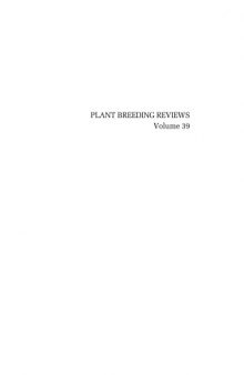 Plant Breeding Reviews, 39