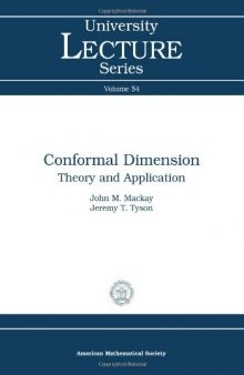 Conformal Dimension: Theory and Application