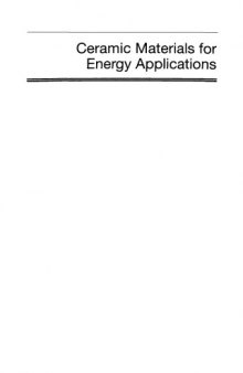 Ceramic Materials for Energy Applications: Ceramic Engineering and Science Proceedings, Volume 32