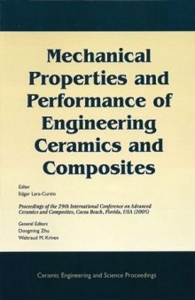 Mechanical Properties and Performance of Engineering Ceramics and Composites: Ceramic Engineering and Science Proceedings, Volume 26, Number 2