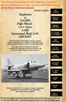 NATOPS Flight Manual A-4EFG