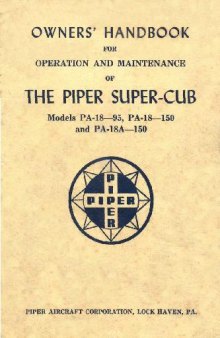Самолет PIPER SUPER-CUB. Owners' handbook.