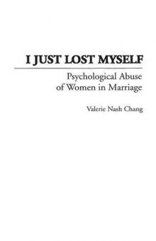 I Just Lost Myself: Psychological Abuse of Women in Marriage