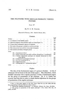 THE POLYTOPES WITH REGULAR-PRISMATIC VERTEX FIGURES