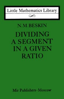 Dividing A Line Segment in Given Ratio
