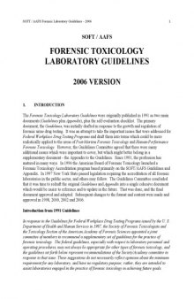 Forensic Laboratory Guidelines