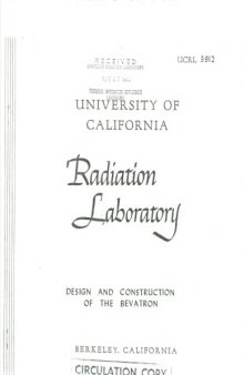 Design and Construction of the Bevatron