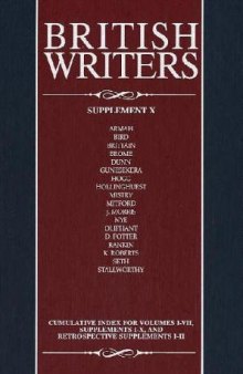 British Writers: Supplement 10