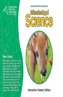 Mississippi Science, Grade 1 - Interactive Student Edition