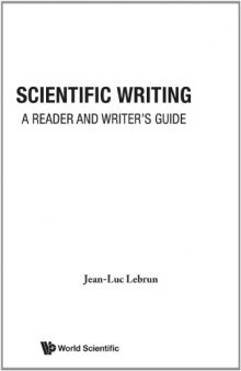 Scientific Writing: A Reader and Writer's Guide