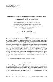 Parametric survival models for interval-censored data with time-dependent covariates