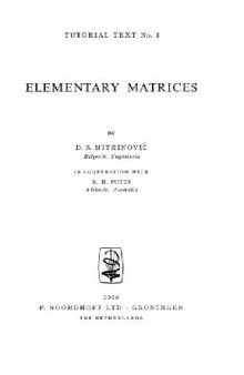 Elementary matrices