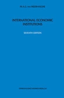 International Economic Institutions