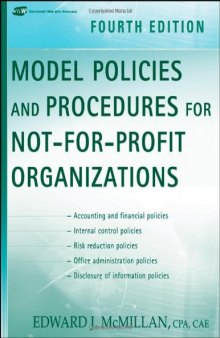 Model Policies and Procedures for Not-for-Profit Organizations