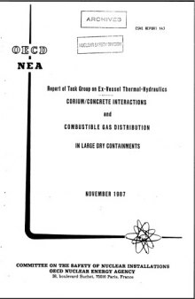 Corium-Concrete Interactions in Large Dry Containments (csni87-143)