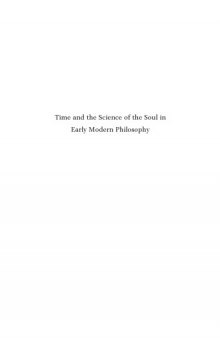 Time and the Science of the Soul in Early Modern Philosophy