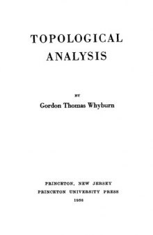 Topological analysis (Princeton mathematical series No. 23) 