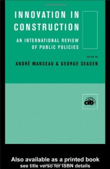 Innovation in Construction: An International Review of Public Policies