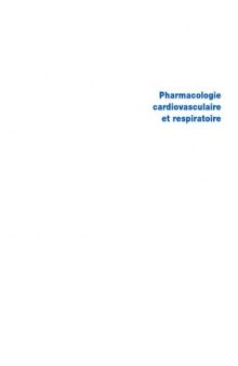 Pharmacologie Cardio-Vasculaire et Respiratoire