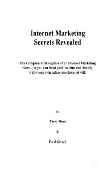 Internet Marketing Secrets Revealed